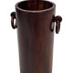 Vintage Wooden Cylinder Umbrella Stand, 1960s minimalist design
