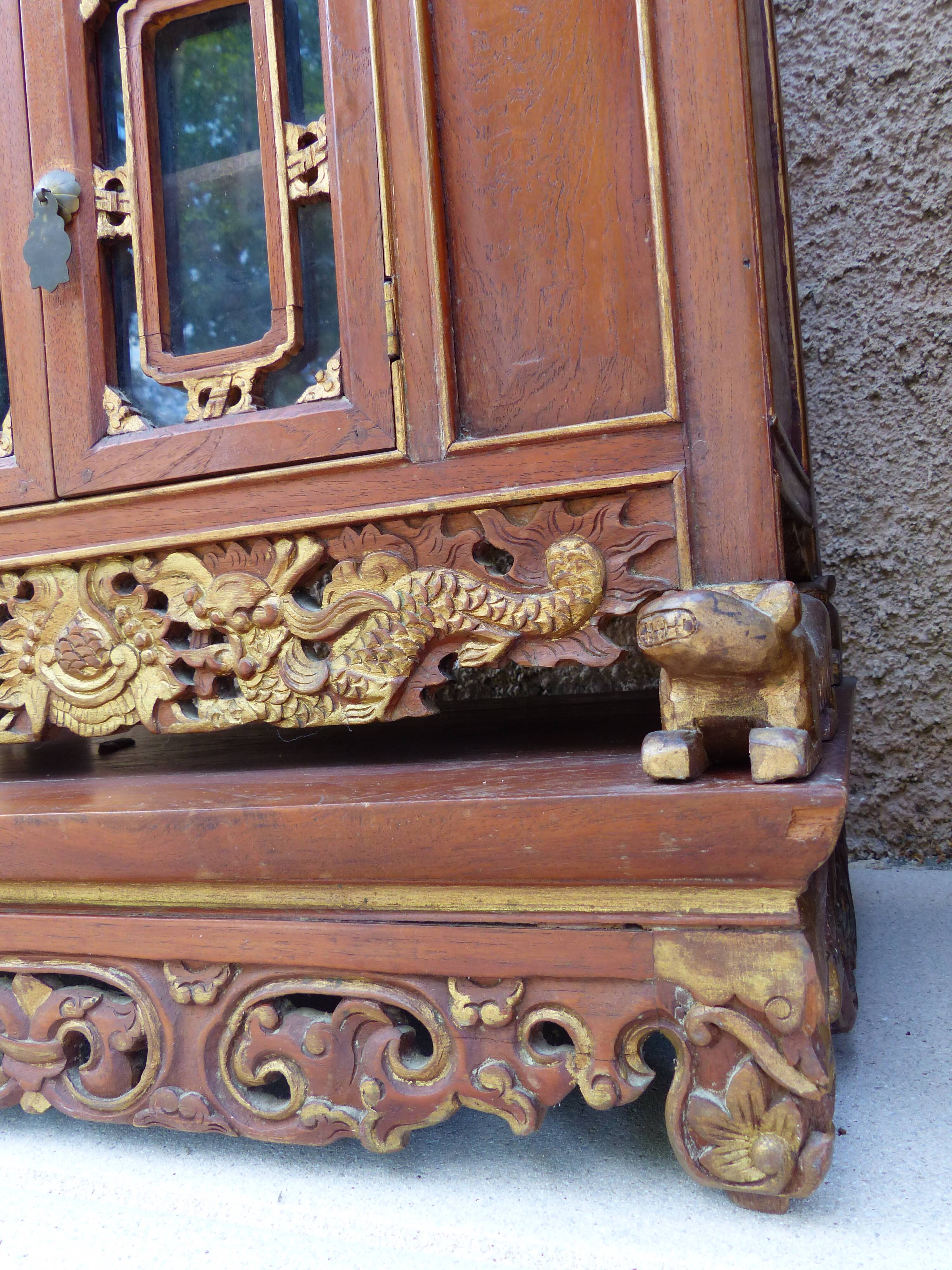 Pair of small peranakan chinese cabinets – indonesia – jakarta