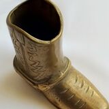 Vintage Santiag gilded bronze pencil pot