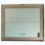 Illegible signature painting – Grease pencil – Fairytale landscape – Vintage 1970