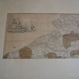 Map of the County of Flanders Belgium by Peter Schenck (1660 1718)