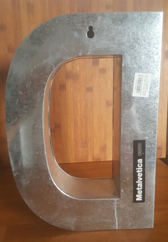 Letter D Metalvetica Seletti 35 cm Industrial style