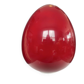 Flos red glass egg floor lamp 90s design