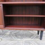 Rosewood bookcase with sliding doors and drawers, Denmark 1960