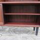 Low rosewood library with sliding doors and drawers, Denmark 1960.