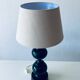 Vintage turned wooden lamp
