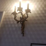 Art Deco brass wall sconces