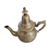 Moroccan metal teapot signed bakelite or horn insulation