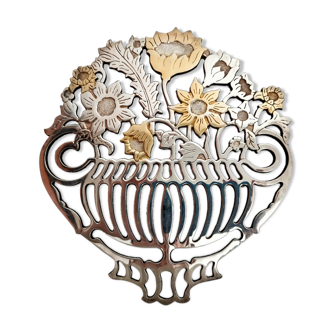 Silver metal flat