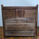 18th century walnut storage bench