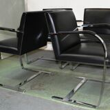 Suite of 4 BRNO armchairs, Mies Van Der Rohe, Knoll