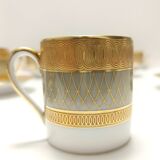 Set of Eleven Porcelain and Pure Gold Coffee Cups by Hutschenreuther, Germa