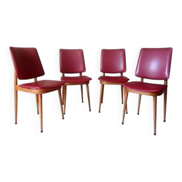 4 Baumann chairs model Nadia, 1960