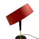 Oscar Torlasco, Mid-Century red table lamp, Lumi, Italy 1954