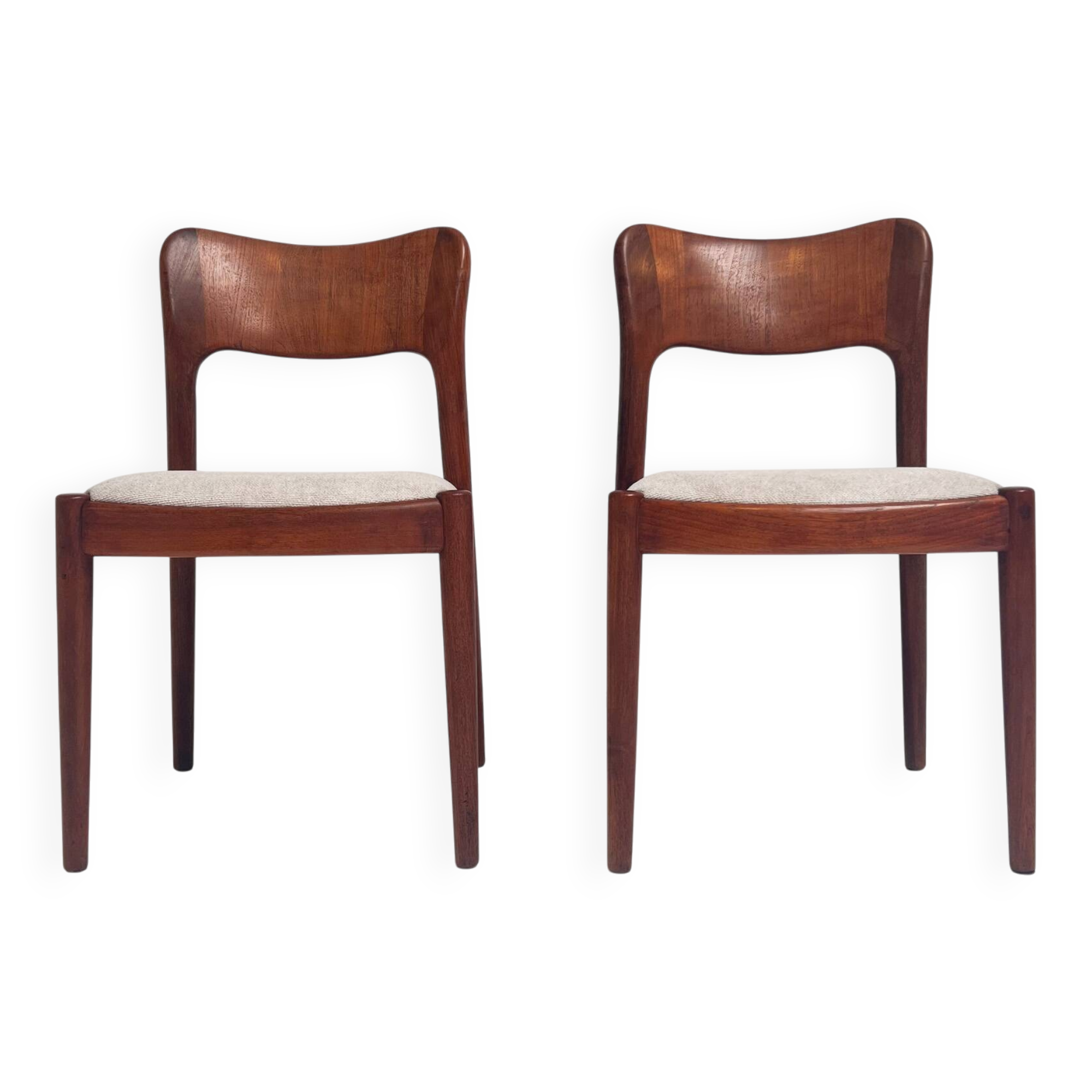 Set reupholstered Ole chairs by Niels Koefoed (2), 1960s