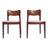 Set reupholstered Ole chairs by Niels Koefoed (2), 1960s