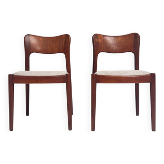Set reupholstered Ole chairs by Niels Koefoed (2), 1960s