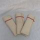 Lot of 3 red bedding towels woven in linen