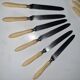 2x6 old knives handle normal bones and cheese/desserts