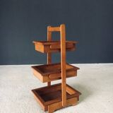 Mid-Century Oak Magazine Holder, Belgium, 1950s