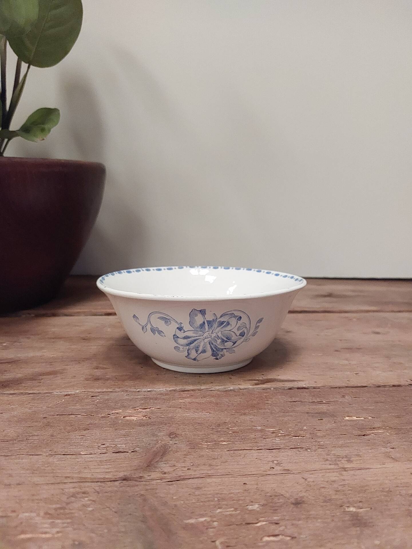 Old bowl in ironstone - Longwy Factory