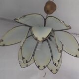Green Lotus shape glass hanging