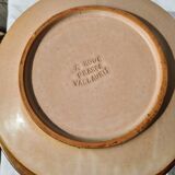 8 assiettes plates La Roue Vallauris