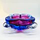 1960s  Pink and Sky Blue Ashtray in Murano Glass.