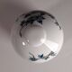 Set of sugar bowls and 7 mugs / cups with blue flowers in Limoges porcelain