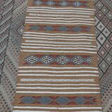 Tapis couloir fait main multicolore traditionnel 180x67cm