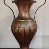 Large vintage copper amphora