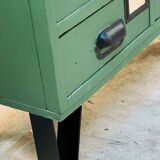 Industrial cabinet with drawers