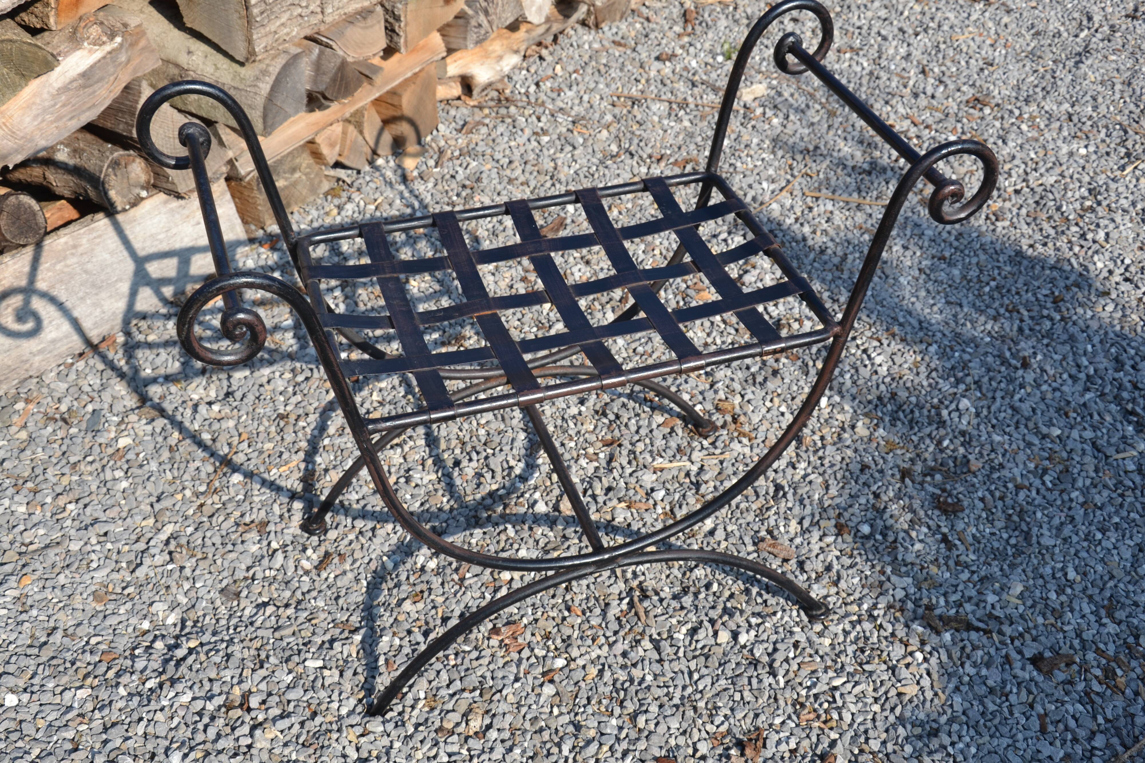 Stool/Seat "Curule" Neo-Classical Empire style