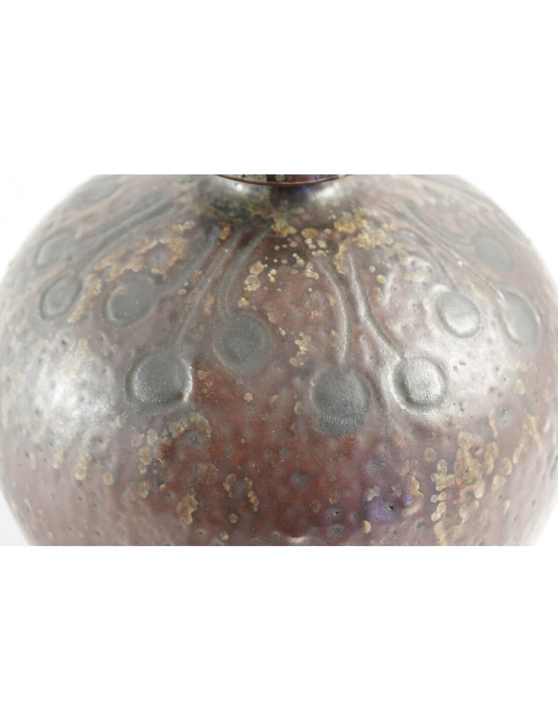 Enamelled ceramic vase