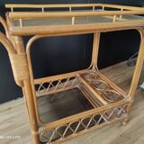 Vintage rattan service