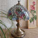 Tactile tiffany style table lamp - vintage