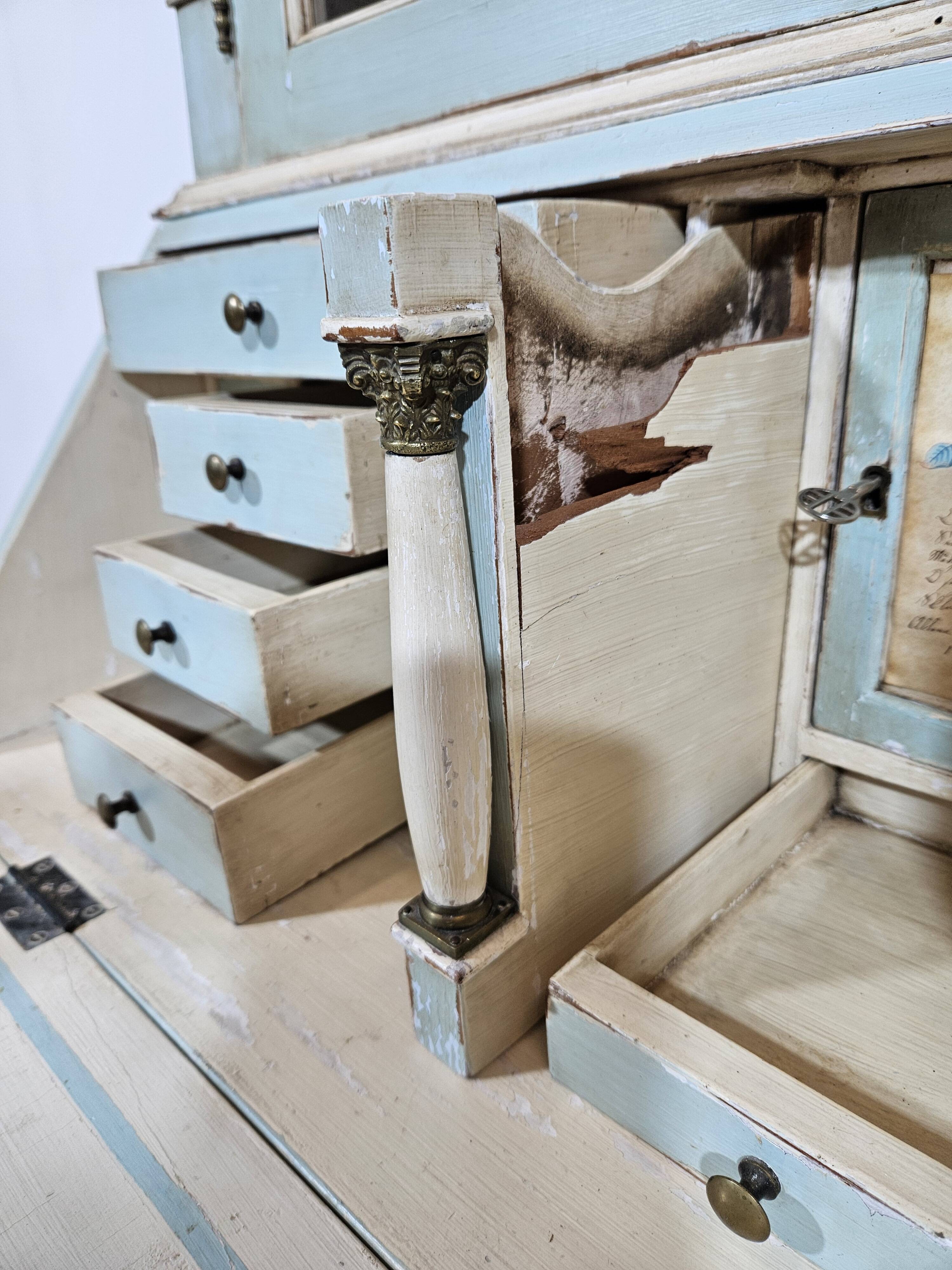 Secretary with a Biedermeier extension, Bookcase, first half of the 19th