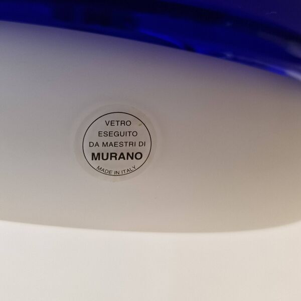 Lampe à suspension ''Bauta'' en verre de Murano par Vistosi, Italie 1980