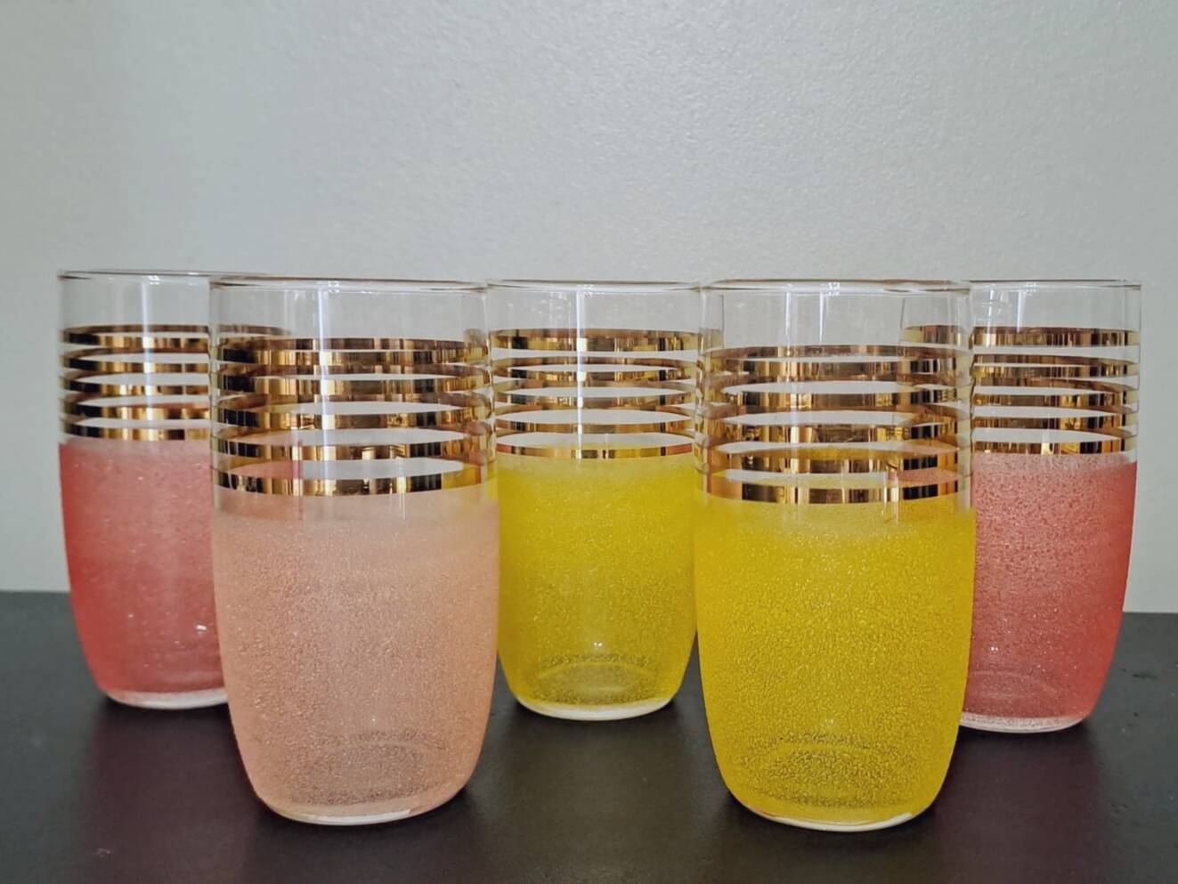 Set of 5 granita orangeade glasses 20cl