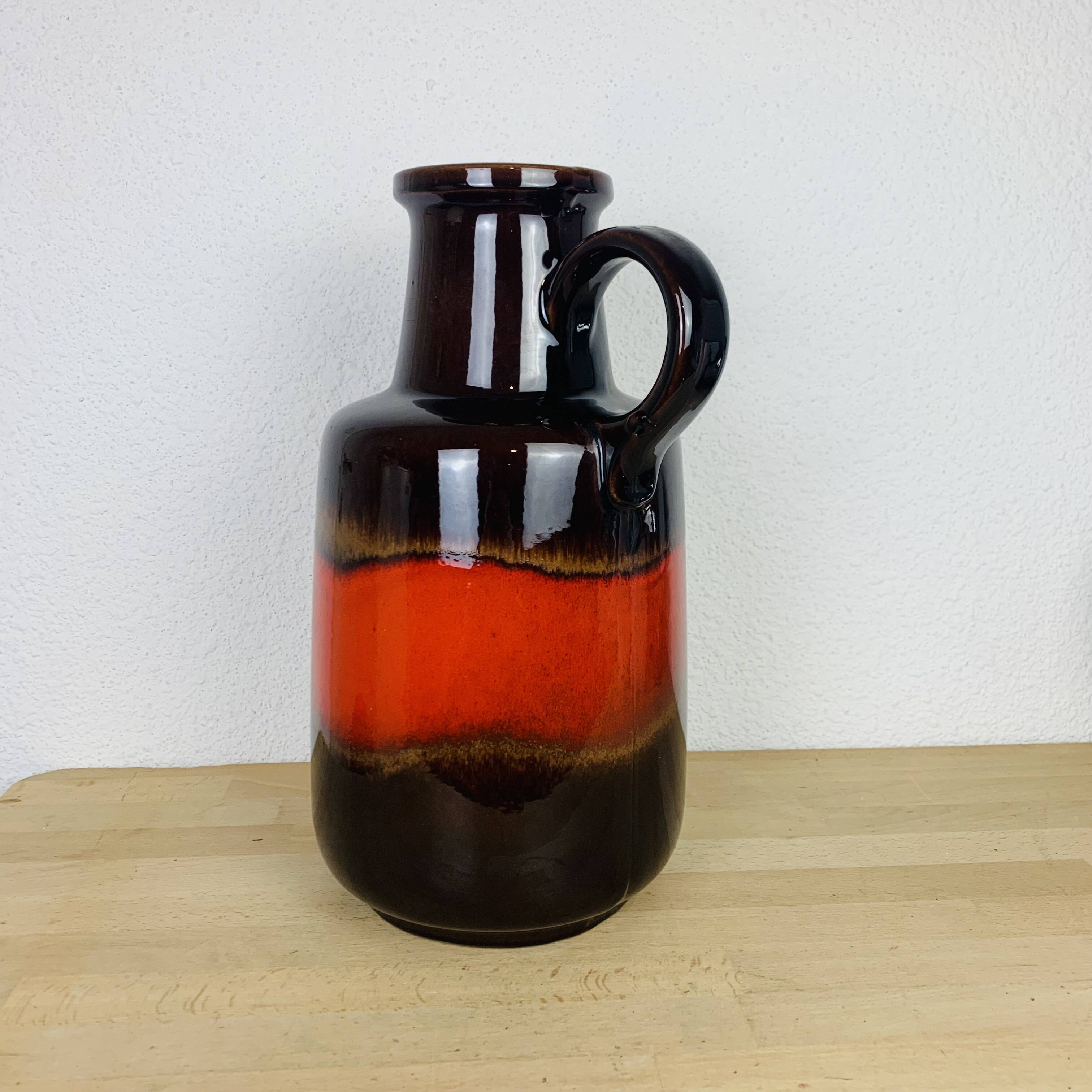 West Germany Floor Vase Ceramic XXL Vintage
