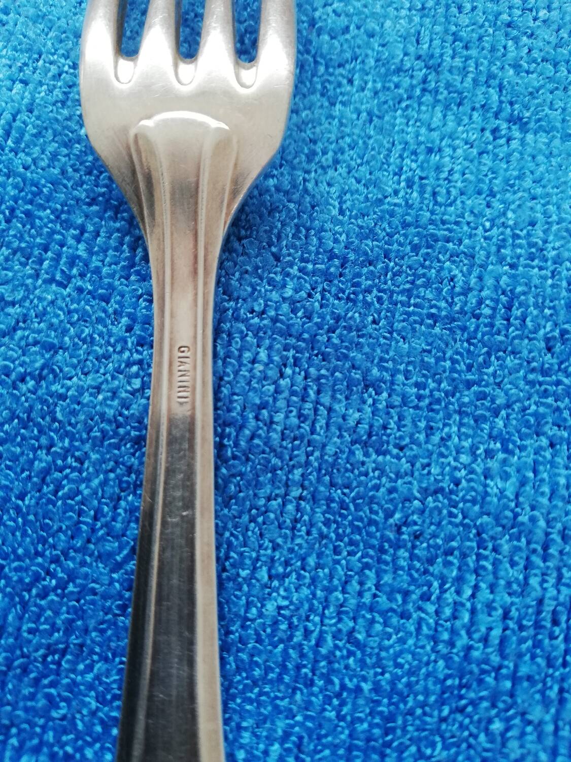 Gianini silver-plated spoon and fork