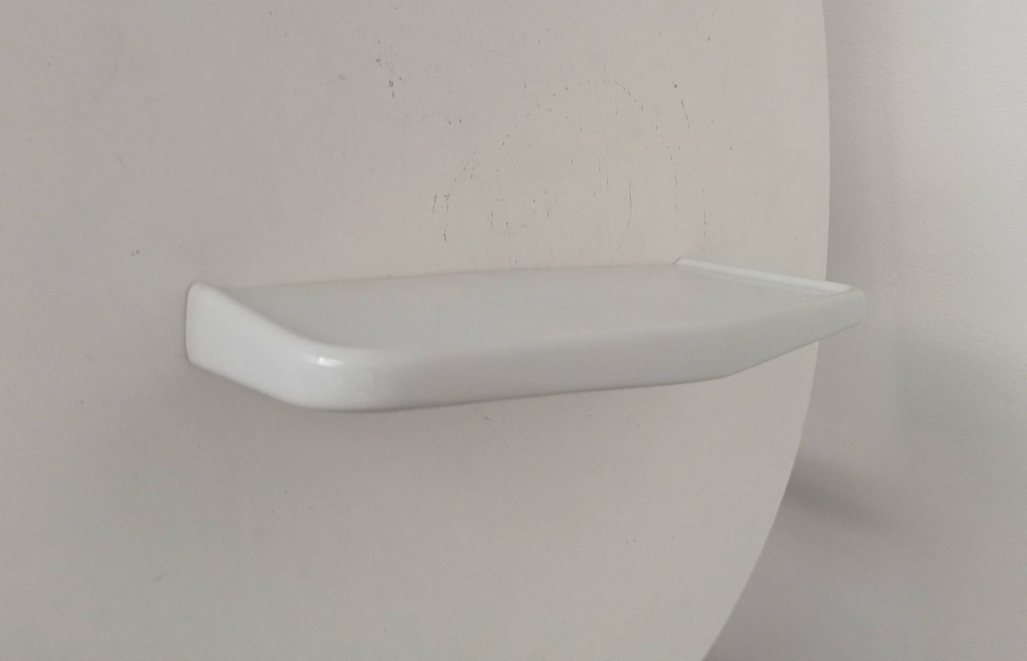 60s ceramic bathroom wall shelf
