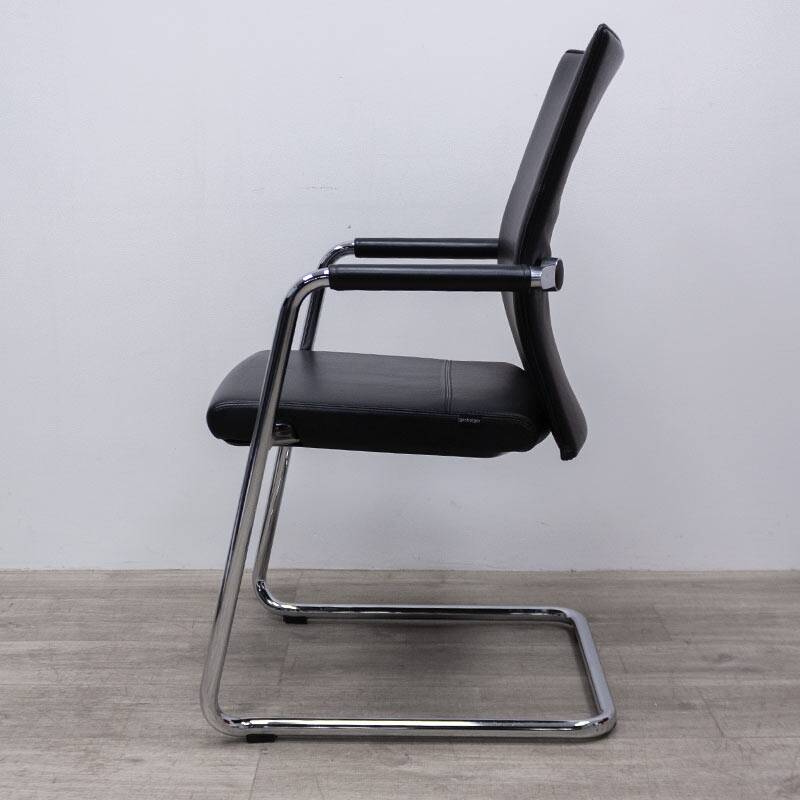 Grisberger Diagon Medium Black Leather Office Chair
