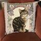 Cushion tapestry cat