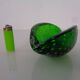 Green Sommerso Murano Glass Ashtray, Italy, 1960s