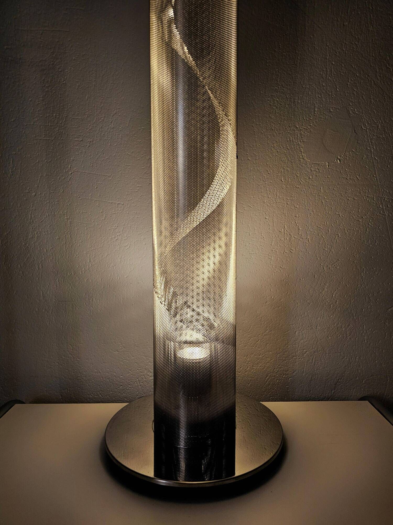 Postmodern tubular floor lamp "Tall Spiral No.5" by Thierry Vide 1999