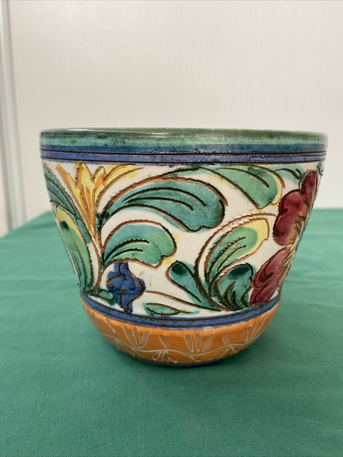 Flower pot cover glazed ceramic plant