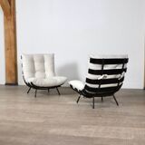 Pair Of Costela Lounge Chairs By Carlo Hauner And Martin Eisler, 1950s