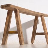 Antique solid wood stool (c.1870) #33