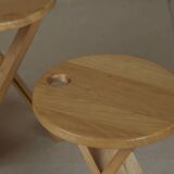 2 tabourets en bois Suzy  Adrian Reed vintage circa 1980
